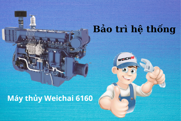 Điều chỉnh và bảo trì hệ thống làm mát của máy thủy Weichai 6160