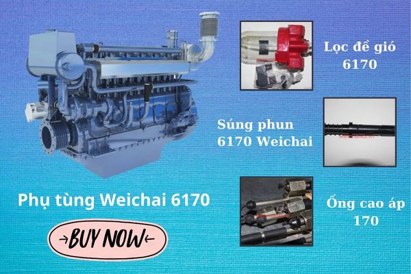 Cách chọn và mua phụ tùng máy thủy Weichai 6170 chất lượng