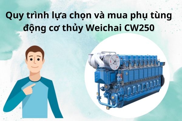 Quy trình lựa chọn và mua phụ tùng động cơ thủy Weichai CW250