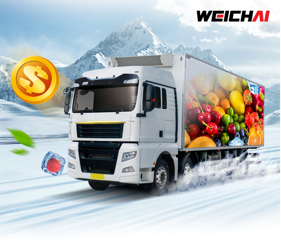 Động cơ Weichai WP14T được tin dùng cho các dòng xe tải chở hàng đông lạnh